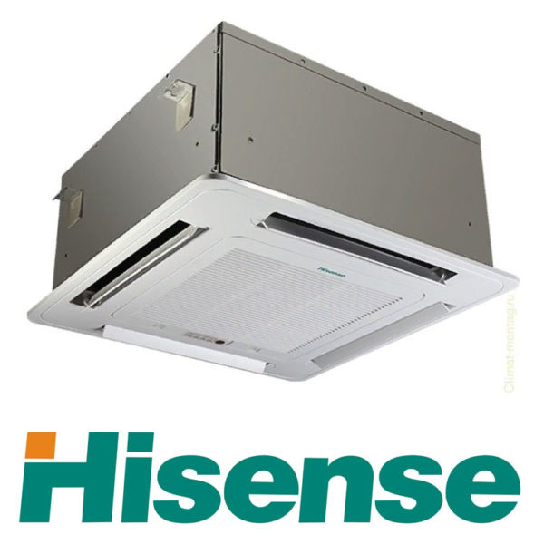 Инверторный Кассетный кондиционер Hisense AUC-18UR4SAA2 - AUW-18U4SS со склада в Астрахани, для площади до 50 м2. Официальный дилер!